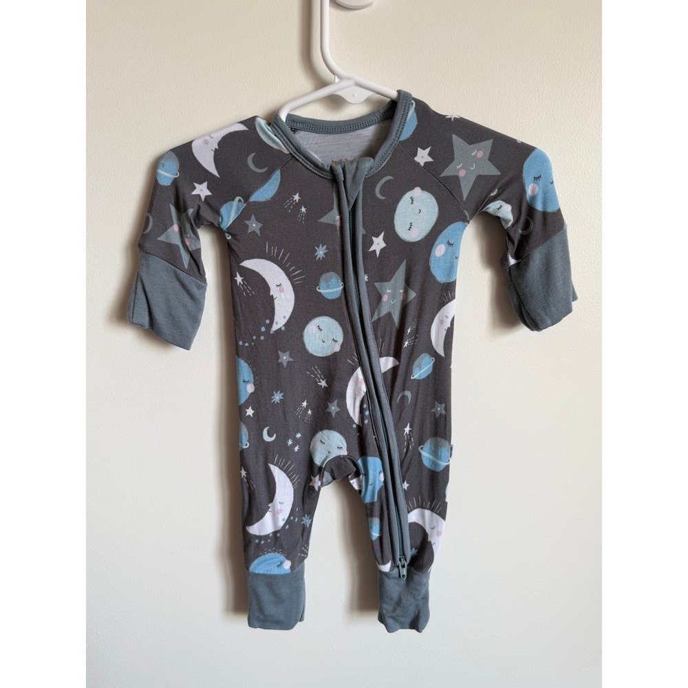 Little Sleepies Blue To The Moon & Back Zippy Preemie